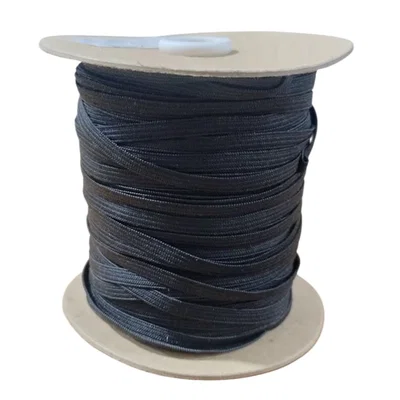 ELÁSTICO DE POLIESTER NEGRO 5MM X 100 METROS 