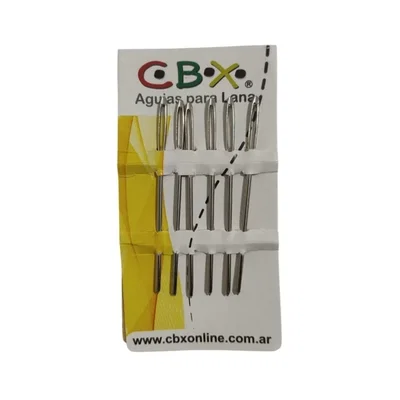 AGUJA PARA LANA X 6 UNID CBX CON PUNTA Y SIN PUNTA