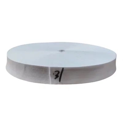 ELASTICO DE POLIESTER BLANCO 30 MM X 25 MTS