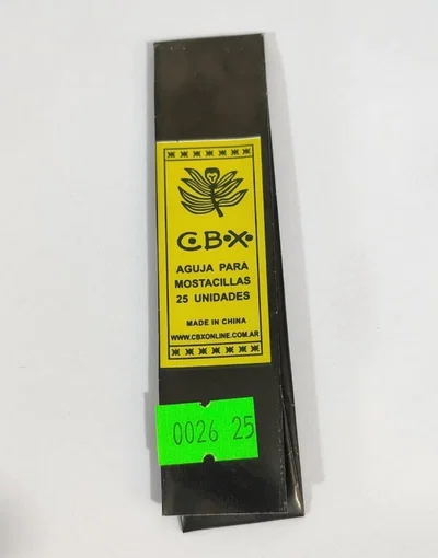 AGUJA MOSTACILLERA LARGA X 25 UNIDADES