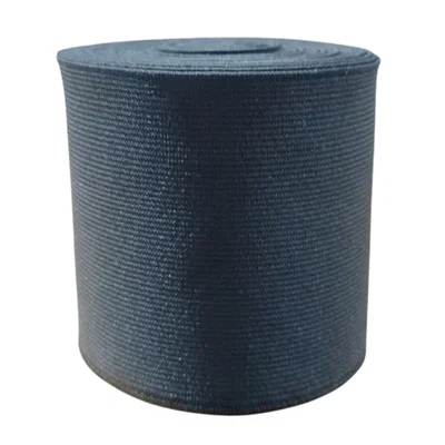 ELASTICO DE POLIESTER NEGRO 100 MM X 10 MTS