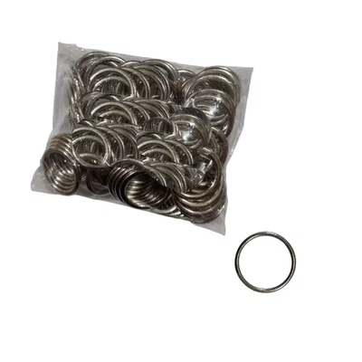 ARGOLLA DE ZAMAC PARA MALLA DE 2CM X 25 UNIDADES