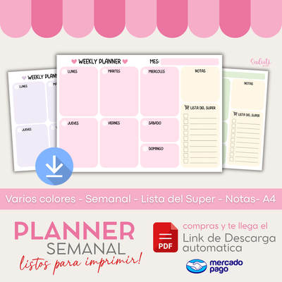 Weekly Planner - PDF - Descarga
