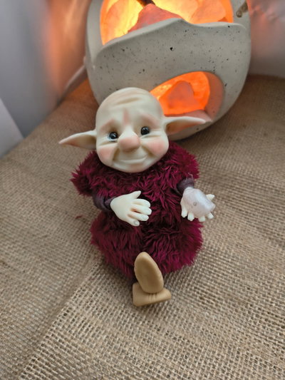 Duende bebé "cuarzo rosa"