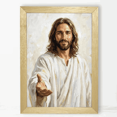 Jesús te extiende su mano - Cuadro Cristiano