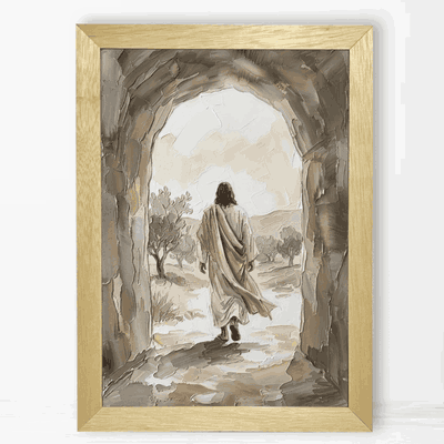 Jesús sale del sepulcro - Cuadro Cristiano
