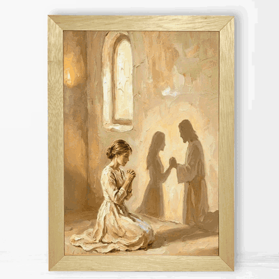 La presencia de Jesus - Cuadro Cristiano