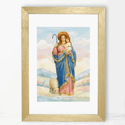 Virgen de la Divina Pastora - Cuadro Cristiano