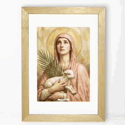 Santa Inés - Cuadro Cristiano