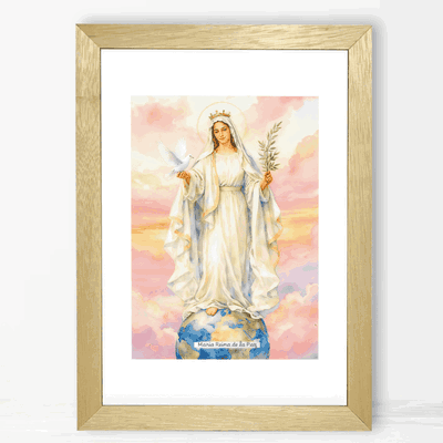 Virgen Maria Reina de la Paz - Cuadro Cristiano