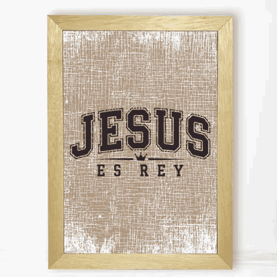 Jesús es Rey - Cuadro Cristiano