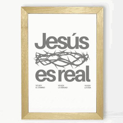 Jesús es Real - Cuadro Cristiano