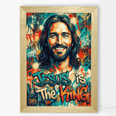 El Rey Sonríe - Cuadro Cristiano