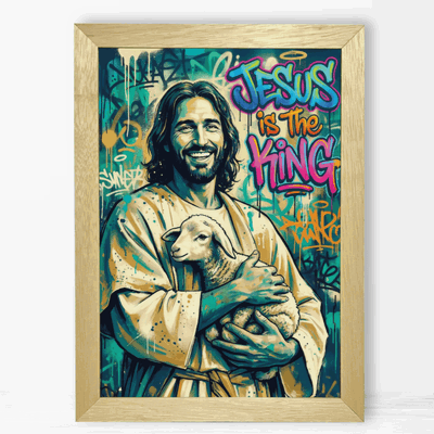 Jesus is the King - Cuadro Cristiano