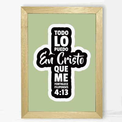 Todo lo Puedo - Cuadro Cristiano