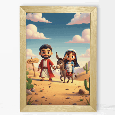 Camino a Belén - Arte Infantil