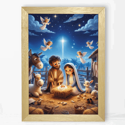 Noche de Navidad - Arte Infantil