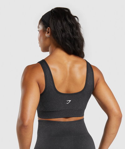 Adapt Fleck Sports Bra Black/Smokey Grey