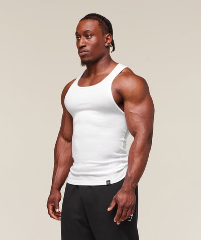 Ribbed Tank 3 Pack White
