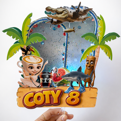 Cake toppershaker con luz