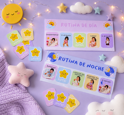 Pizarras Rutina Día y Noche