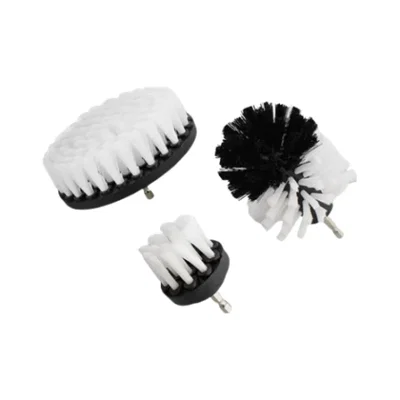 KIT 3 CEPILLOS SUAVES LIMPIEZA TAPIZADOS PARA TALADRO