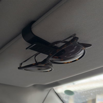 Clip Porta Anteojos Para Visera Auto Lentes De Sol x2