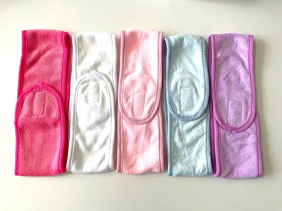 Vincha con velcro para limpieza facial