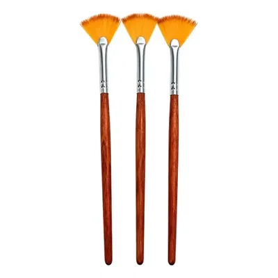 Pinceles abanico mini x3