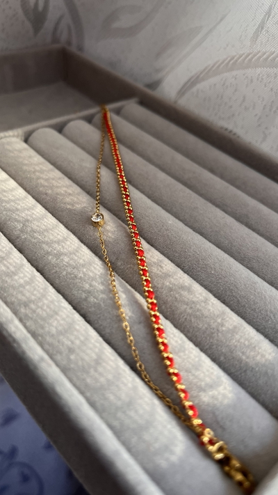 Pulsera Hilo Rojo Doble