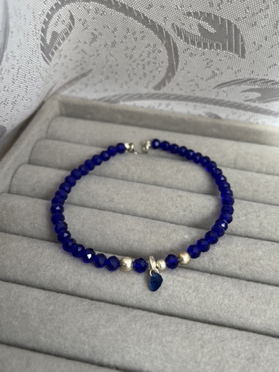 Pulsera Cristal Azul