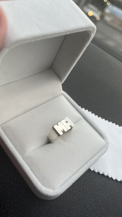 Anillo Personalizado 2 iniciales