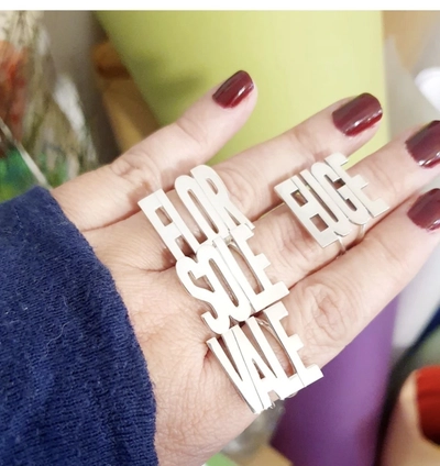 Anillo 4 Letras