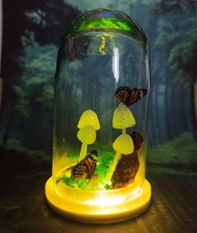 Diorama con luz (brillan en la oscuridad)
