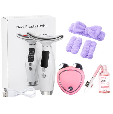 Kit Glow: 1 Masajeador Fototerapia + 1 Masajeador Microcorriente + 1 Serum + 1 Vincha
