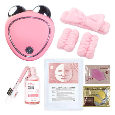 Masajeador Facial Microcorriente + Kit Skincare Mascarilla