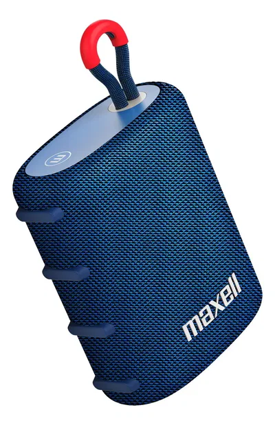 Parlante Portátil Maxell Bt-nomad Bluetooth Y Manos Libres Color Negro y Azul