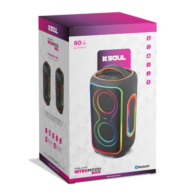 PARLANTE SOUL BT NITRO MOOD XM2750 80W LED