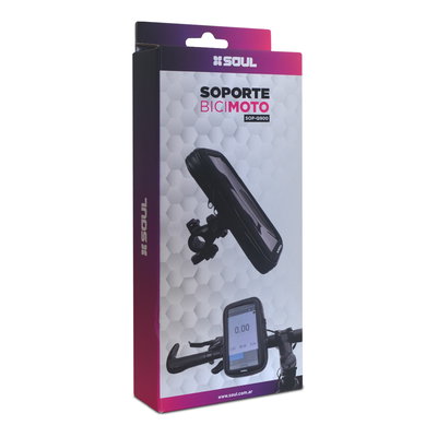 SOPORTE SOUL Q900 IMPERMEABLE C/CIERRE BICI/MOTO