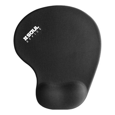 MOUSEPAD SOUL OFFICE ERGONOMICO 23x19 NEGRO