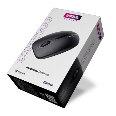 MOUSE BT INALAMBRICO SOUL OFFICE BT-300 NEGRO