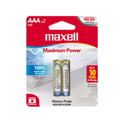 PILAS ALCALINAS MAXELL AAA