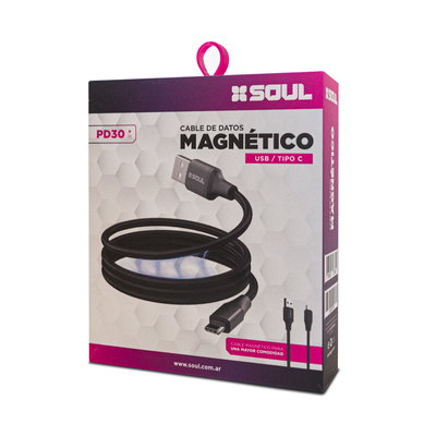 CABLE MAGNÉTICO SOUL TIPO C 30W