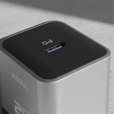 Cargador Silver Soul PD 20w USB-C Carga Rápida