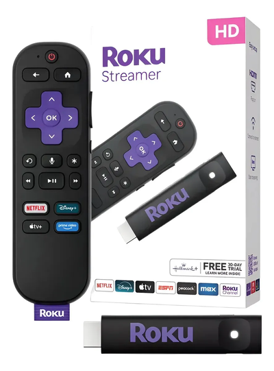 Convertidor Smart TV Roku Streaming Stick HD 3840S2 - Control por Voz