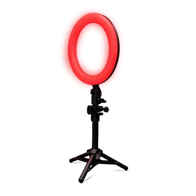 Aro de Luz Selfie Ring Soul LED 11" RGB con Trípode 2 Metros y Espejo