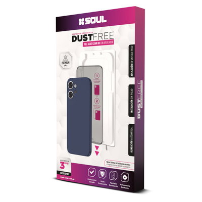 Vidrio Templado Clear HD Dust Free con Aplicador Alta Definición