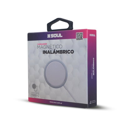 Cargador Inalámbrico Soul S50 Magnético 15W Fast Charge con LED