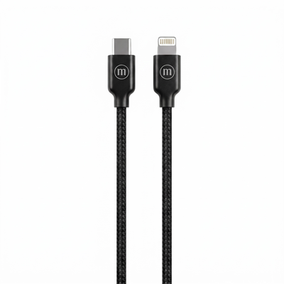 Cable Braided Maxell USB-C a Lightning 2 Metros Carga Rápida iPhone