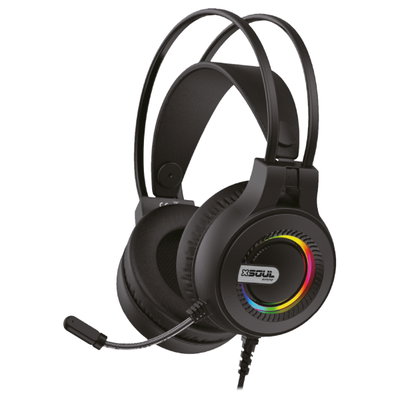 Auricular Gamer Soul XH250 Show Time RGB con Micrófono - Vincha 3.5mm - HIGH TECH